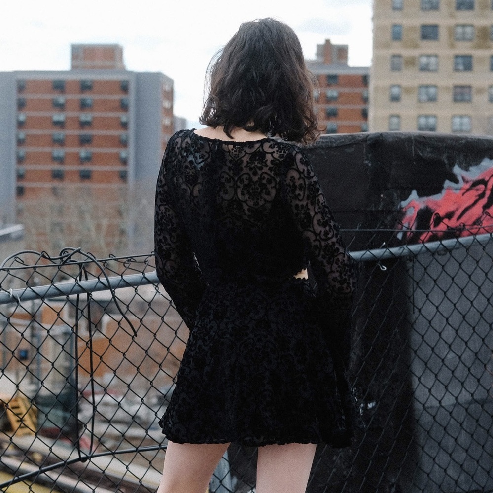 NWT FOR LOVE & LEMONS BLACKBIRD DRESS - Picture 3 of 3